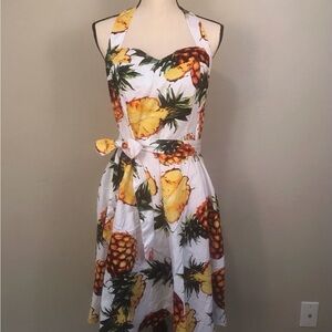 Topdress Women's Polka Audrey Dress 1950s Halter Retro Cocktail Dress